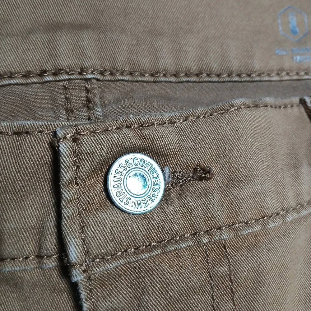 Levis 541‎ Men All Seasons Tech Pants 40X30 Brown 5 Pockets Red Tab Stretch PB83